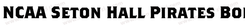 NCAA Seton Hall Pirates Bold字体转换